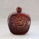 Chinese 100% Ox Horn Carved Dragon Sika Deer Snuff Bottle Other photo 1