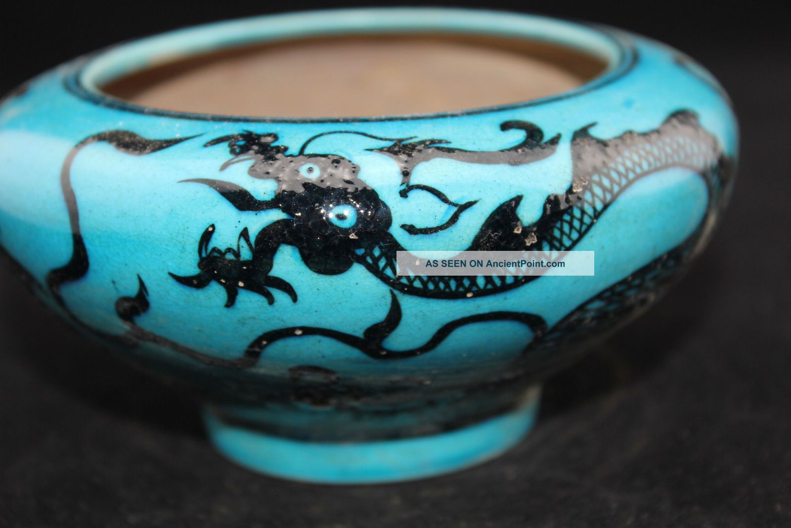 Antique Chinese Old Rare Beauty Of The Porcelain Bixi Bowls photo
