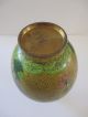 Chinese Antique Yellow Cloisonne Vase With Flower Design Vases photo 3