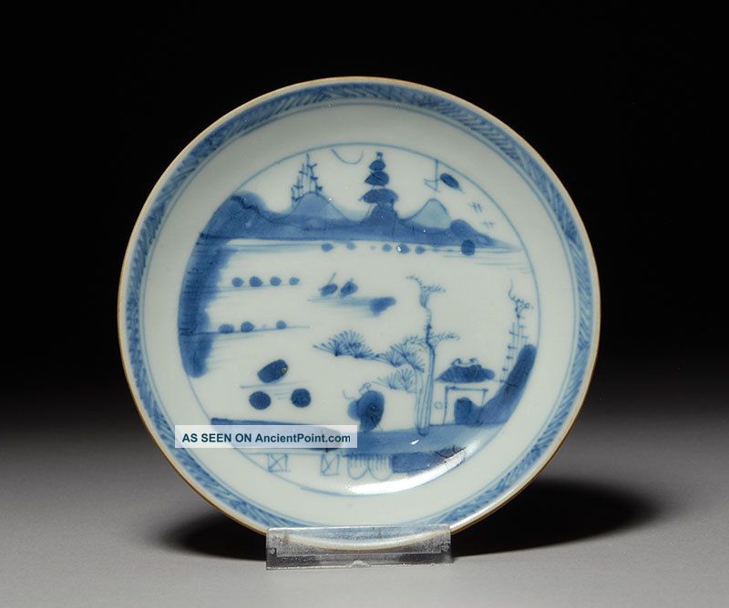 Antique China Porcelain Ca Mau Cargo Shipwreck Salvaged Fisherman Saucer Plates photo