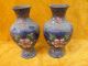 Colorful Copper Pair Vase Chinese Old Ancient Vases photo 5