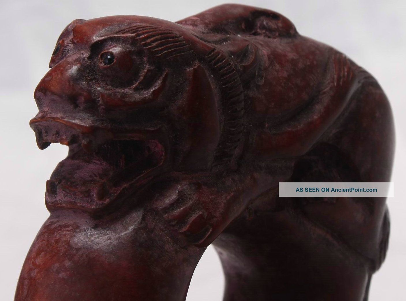 18 ' C Rare Exquisitive Antique Chinese Ring Wood Hand Craft Carving No Rerserve Rings photo