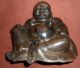 Ming / Qing Dynasty Chinese Bronze Smiling Fat Laughing Happy Buddha Budai Buddha photo 9