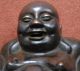 Ming / Qing Dynasty Chinese Bronze Smiling Fat Laughing Happy Buddha Budai Buddha photo 1
