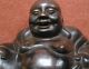 Ming / Qing Dynasty Chinese Bronze Smiling Fat Laughing Happy Buddha Budai Buddha photo 4