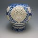 Set 2 Pieces Hollowed Chinese Blue And White Porcelain Big Vase Nr/nc1743 Vases photo 1