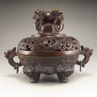Chinese Bronze Incense Burner W Ming Dynasty Xuan De Mark Nr photo