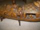 19th C Chinese Bamboo Hand Carved Junk / Fishing Boat W/ Figures Other photo 5