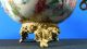 Rare 18thc Chinese Qianlong Famille Verte Figural Bronze Mounted Punch Bowl Bowls photo 8