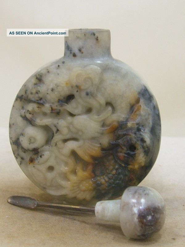 Rare Jade Chinese Antique Hand - Carved Old 