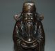 Chinese Copper Statue - God Of Wealth Nr Men, Women & Children photo 1