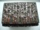 Antique Japanese Copper Box Heavily Embossed With Bamboo - Weighs Nearly 1 Kilo Boxes photo 1