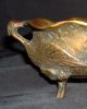 Antique Bronze / Brass Crane 3 Footed Incense Burner With Bee Lid Incense Burners photo 3
