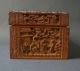 Splendid Cantonese Chinese 19th Century Carved Sandalwood Box Boxes photo 2