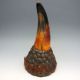 590g Old Antique 18 - 19th Chinese Ox Horn Statue Nr/xy1572 Other photo 6