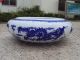 Chinese Old Qianlong Dynasty Blue White Porcelain Dragon Paint Bowl Brush Pot Bowls photo 2