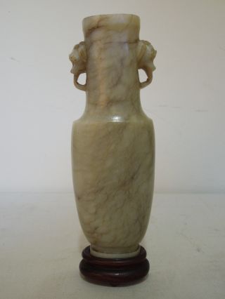 2.  A Chinese Jade Vase Probably Ming Dynasty photo