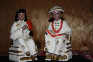 Japanese Bookends Man And Woman photo