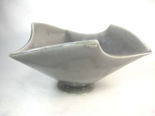 Japanese Vintage Glazed Square Ceramic Ikebana Hirokuchi Suiban Vase photo