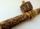 Chinese Carved Dragons Ox Bone Long Pipe Other photo 1
