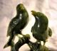 Stunning Early C20th Chinese Jade Carving - Song Birds On A Melon Jade/ Hardstone photo 7