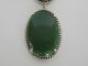 Antique Green Jade 14k White Gold Oval Pendant Necklaces & Pendants photo 4