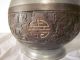 Antique Chinese Teapot Pewter And Carved Wood Old Mark On Bottom Teapots photo 4