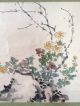 135 ~flowers On Rock~ Japanese Antique Hanging Scroll Paintings & Scrolls photo 2