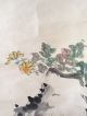 135 ~flowers On Rock~ Japanese Antique Hanging Scroll Paintings & Scrolls photo 4