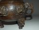 Rare & Large Chinese Bronze Incense Burners & Lid Dragon With Ming Mark Nr Incense Burners photo 7