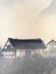 134 ~sansui Mountain House Scenery~ Japanese Antique Hanging Scroll Paintings & Scrolls photo 3