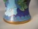 Fine Old Pair China Chinese Cloisonne Vases Chrysanthenum Floral Decor 20th C. Boxes photo 6
