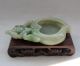 18 - 19th C.  Chinese Hetian Jade Carved Peach Brush Washer Other photo 1