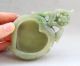 18 - 19th C.  Chinese Hetian Jade Carved Peach Brush Washer Other photo 3