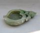 18 - 19th C.  Chinese Hetian Jade Carved Peach Brush Washer Other photo 5