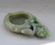 18 - 19th C.  Chinese Hetian Jade Carved Peach Brush Washer Other photo 6