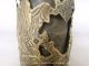 Js767 Rare,  Chinese Bronze Carved Pen Holder Figural Figure Other photo 2