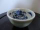 Old Chinese Blue And White Porcelain Tea Cup With Light Green Glaze Outside Glasses & Cups photo 3