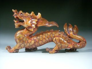 Excellent Carving Old Xiu Jade Dragon 1190g photo