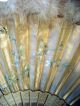China Chinese Export Silk Satin Fan W/ Feather Trim Custom Framed Ca.  1920 ' S Fans photo 9