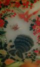 Antique Chinese Reverse Painting On Glass In Wood Frame Paintings & Scrolls photo 1