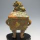 Old Antique Chinese Jade Incense Burners & Lid W Horse Nr/pc1425 Incense Burners photo 4