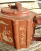 Antique Chinese Yixing Redware Teapot Signed Modelling Pots photo 10