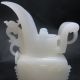 Chinese Afghanistan Jade Dragon Ear Two Dragon Face Vase Nr Vases photo 6