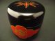 Japanese Antique Lacquer Wooden Tea Caddy Bell Flower And Emblem Makie Natsume Tea Caddies photo 10