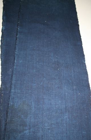 Japanese Old Antique Solid Indigo Cotton Fabric Boro Futon Kimono Textile 79 1/4 photo