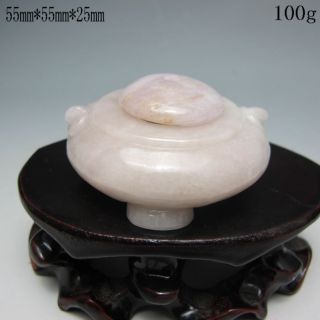 100% Natural Jadeite Jade Incense Burner W Lid Nr/xy1860 photo