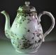 19 Century Meiji Period Antique Japanese Painted Cranes Porcelain Teapot Signed Teapots photo 1