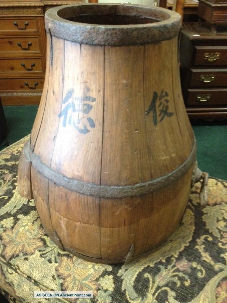 Early 1800 ' S Northern Chinese Wine Barrel Other photo