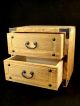 Japanese 2 Drawers Small Tansu Chest Furniture Cabinet Wooden Box Case Wood Good Other photo 1